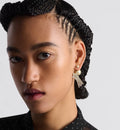Dior Gold Shooting Star Earrings - Pearl & Crystal Accent
