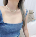 Dior Gold Logo Pearl Necklace - Elegant Women's Jewelry