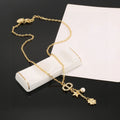 Dior Gold Charm Necklace - Clover, Star & Pearl