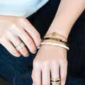 Dior Black & White Enamel Bangle Set - Iconic Style