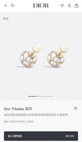 Dior Crystal Pearl Earrings - Dior Tribales Crystal Pearl Earrings